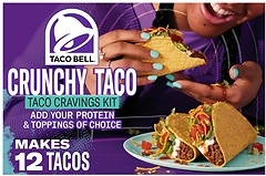 Taco Bell Crunchy Taco Dinner Kit (12 Count per Box)