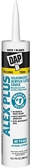 DAP Alex Plus Acrylic Latex Caulk, White, 10.1 Oz