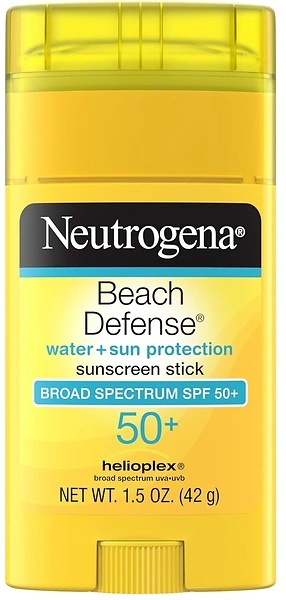 Neutrogena Beach Defense SPF 50+ Sunscreen Stick, Water-Resistant, 1.5 oz