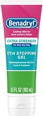 Benadryl Anti Itch Gel, Outdoor Itch Relief, Topical Analgesic, 3.5 oz