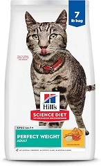 Hill's Science Diet Perfect Weight, Adult 1 - 6, Dry Cat Food, Chicken Recipe, 7 lb