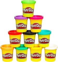 Play-Doh Modeling Compound 10-Pack, Assorted Colors, Non-Toxic 2 oz. Cans