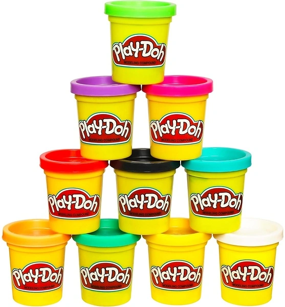 Play-Doh Modeling Compound 10-Pack, Assorted Colors, Non-Toxic 2 oz. Cans