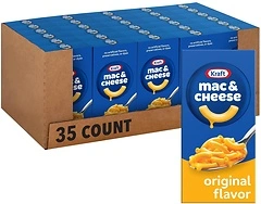 Kraft Original Flavor Macaroni and Cheese Dinner (Pack of 35)