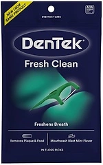 DenTek Fresh Clean Floss Picks, For Extra Tight Teeth, 75 Count