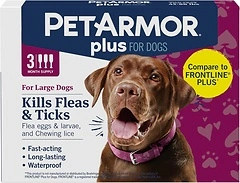 PetArmor Plus Flea and Tick Prevention for Large Dogs, 3 Doses
