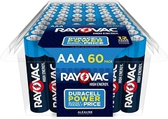 Rayovac AAA Batteries, Alkaline Triple A Batteries (60 Battery Count)