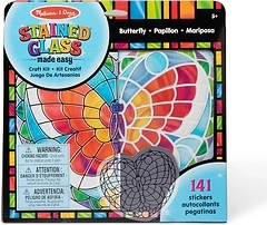 Melissa & Doug Stained Glass Activity Kit: Butterfly - 140+ Stickers for Kids