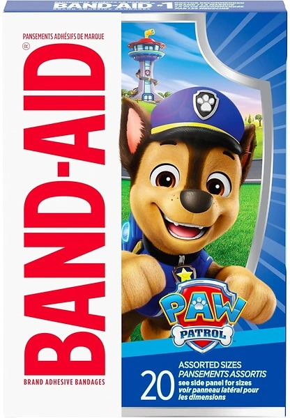 Band-Aid Adhesive Bandages, Nickelodeon Paw Patrol Characters, Kids, 20 ct