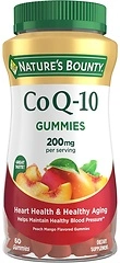 Nature's Bounty CoQ10 Gummies, Supports Heart Health, 200mg, Peach Mango, 60 Count