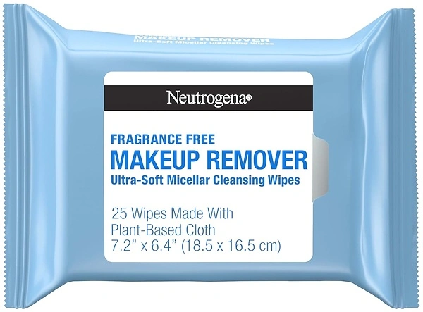 Neutrogena Fragrance-Free Makeup Remover Wipes, 25 ct, Gently Cleanses