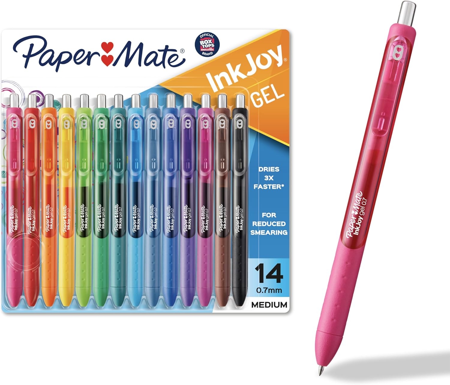 Paper Mate InkJoy Gel Pens, Medium Point, Assorted Colors, Set of 14