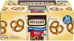 Snyder's of Hanover Mini Pretzels, 100 Calorie Individual Packs, 36 Ct