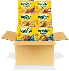 belVita Breakfast Bars Biscuits Variety Pack, 30 Total Packs, 4 Flavors