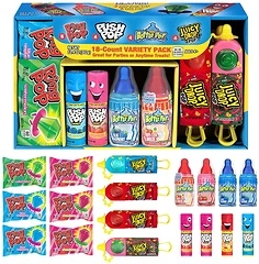 Bazooka Easter Candy Variety Pack, 18 Ct Assorted Candy Lollipops, Bulk