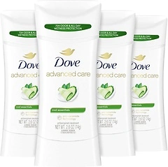 Dove Antiperspirant Deodorant Stick, Cool Essentials, 4 ct, 2.6 oz