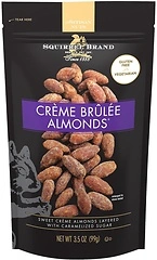 SQUIRREL BRAND Creme Brulee Almonds, 3.5 OZ Resealable Bag
