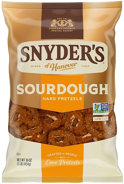 Snyder's of Hanover Sourdough Hard Pretzels, 16 Oz Bag