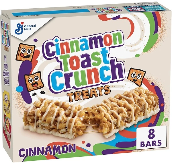 Cinnamon Toast Crunch Breakfast Cereal Treat Bars, Snack Bars, 8 ct