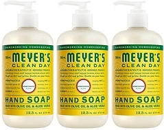 MRS. MEYER'S CLEAN DAY Hand Soap, Essential Oils, Honeysuckle, 12.5 fl. oz, 3 Pack