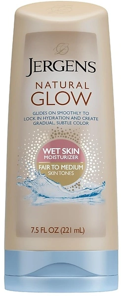 Jergens Natural Glow In-shower Lotion, Fair to Medium Skin Tone, 7.5 Ounce