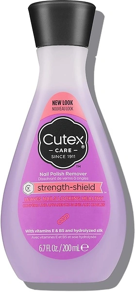 Cutex Nail Polish Remover, Strength Shield, Healthy Nails, 6.76 Fl Oz