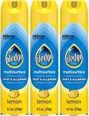 Pledge Everyday Clean Multi Surface Cleaner, Lemon, 9.7 oz, 3 Pack
