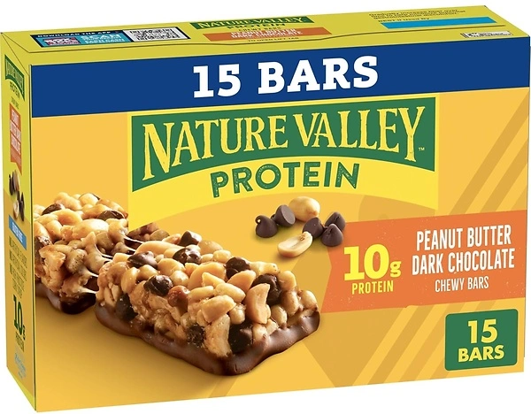 Nature Valley Chewy Granola Bars, Protein, Peanut Butter Dark Chocolate, 15 Bars