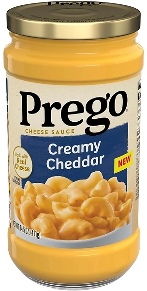 Prego Creamy Cheddar Cheese Sauce, 14.5 oz Jar