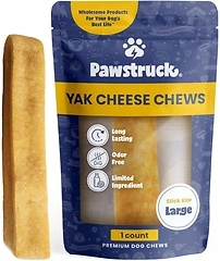 Pawstruck Large Himalayan Yak Dog Chew (6-7 oz) - Natural Yak & Cow Milk Cheese