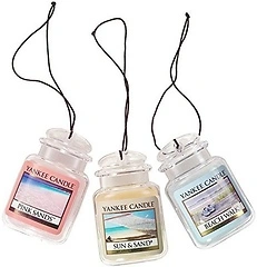 Yankee Candle Hanging Car Jar Air Fresheners Ultimate 3 - Pack, 30 Days Odor Control