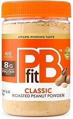 PBfit Classic Peanut Butter Powder, 15 oz, 8g Protein, 60 Calories, Gluten-Free