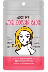 AVARELLE Acne Cover Patches, Hydrocolloid with Tea Tree Oil, 40 Count