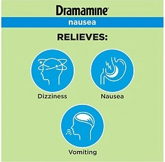 Dramamine Nausea Long Lasting, Nausea Relief, 10 Count (Pack of 2)