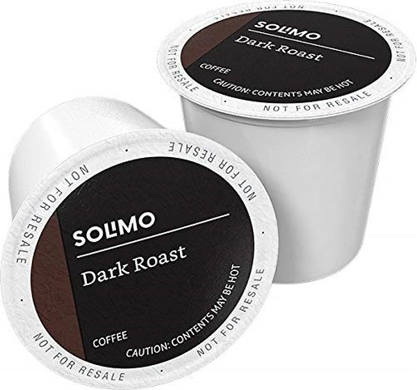 Solimo Dark Roast Coffee Pods, Compatible with Keurig 2.0 K-Cup Brewers, 100 Count