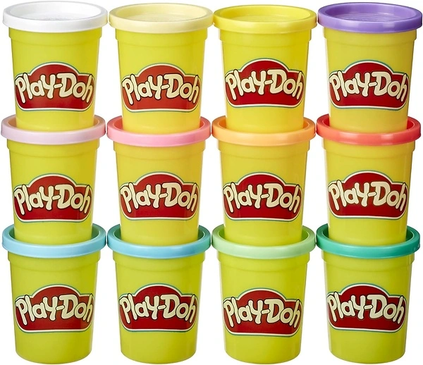 Play-Doh Pastel Colors Bulk 12-Pack of 4-Ounce Cans, Kids Arts & Crafts