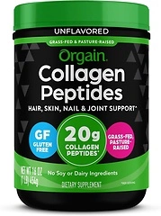 Orgain Collagen Peptides Powder, Unflavored, Hair, Skin, Nails, Joints, 20g, 1lb
