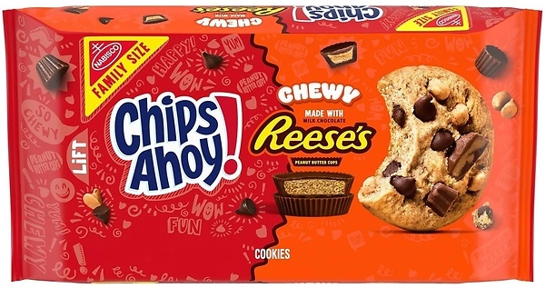 CHIPS AHOY! Chewy Chocolate Chip Cookies with Reese's Peanut Butter Cups, 14.25 oz