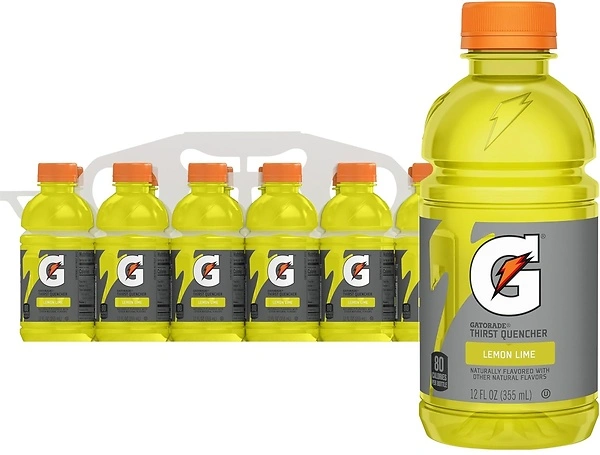 Gatorade Thirst Quencher, Lemon-Lime, 12 Fl Oz (Pack of 12)