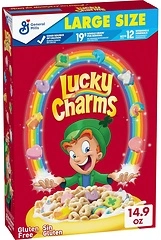 Lucky Charms Gluten Free Cereal with Marshmallows, Large Size, 14.9 OZ