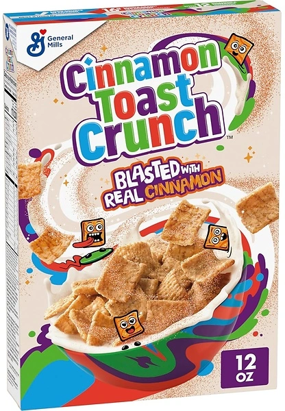 Original Cinnamon Toast Crunch Breakfast Cereal, 12 OZ Cereal Box