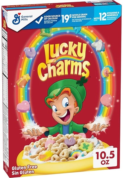 Lucky Charms Cereal with Marshmallows, Whole Grain, 10.5 OZ