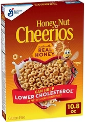 Honey Nut Cheerios Cereal, Happy Heart Shapes, Whole Grain Oats, 10.8 oz