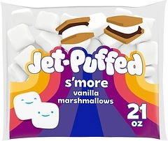 Jet-Puffed S'more Vanilla Marshmallows, 21 oz Bag