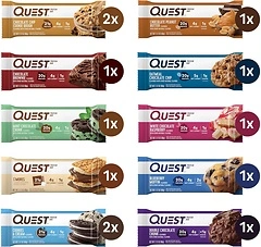 Quest Nutrition Protein Bars, Ultimate Variety Pack, High Protein, Low Carb, 12 Count