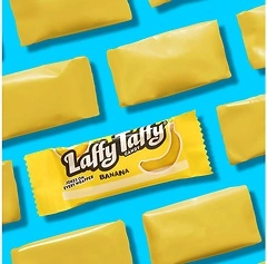 Laffy Taffy Mini Bar Bag, Banana, Chewy Taffy Candy, 3.5 oz