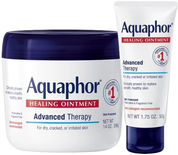 Aquaphor Healing Ointment Set, Body Moisturizer, 14 Oz Jar + 1.75 Oz Tube