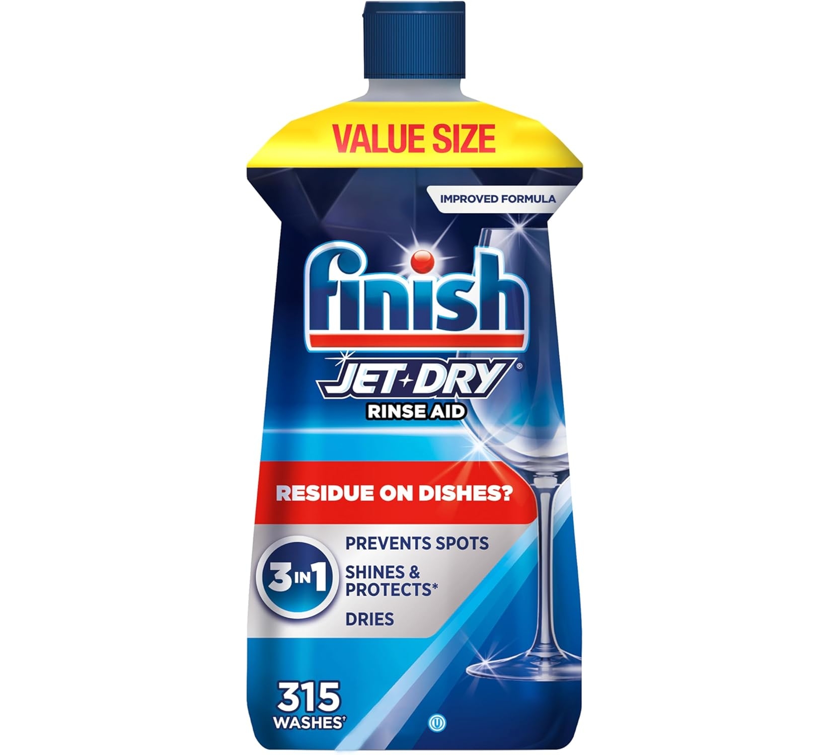 Finish Jet-dry, Rinse Agent, Ounce Blue 32 Fl Oz