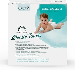 Amazon Brand - Mama Bear Gentle Touch Diapers, Hypoallergenic, Size 2, 184 Count