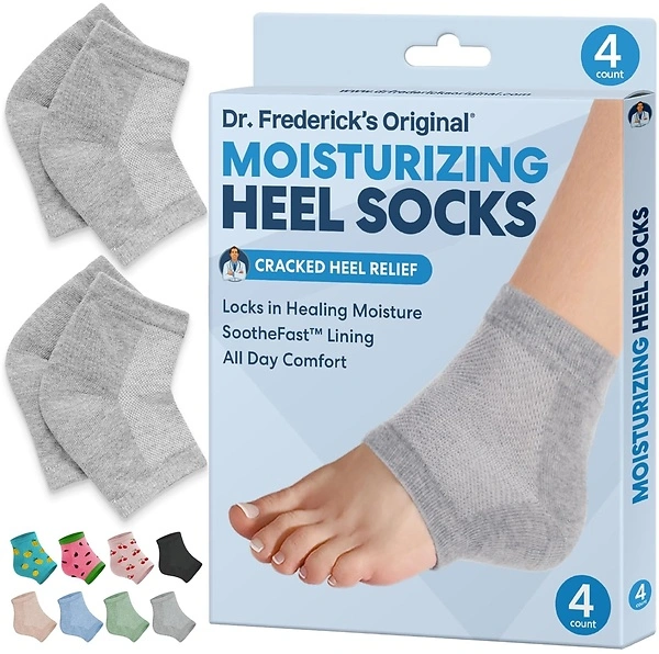 Dr. Frederick's Heel Socks, Cracked Heel Treatment, 2 Pairs